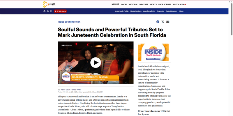 Soulful Sounds and Powerful Tributes Set to Mark Juneteenth Celebration in South Florida
