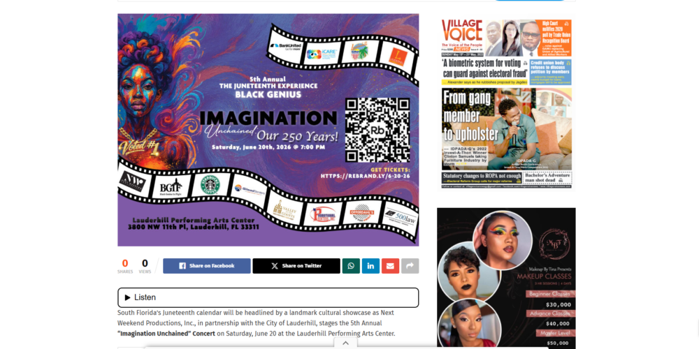 ‘Imagination Unchained’ Returns for Juneteenth Milestone Celebration in South Florida