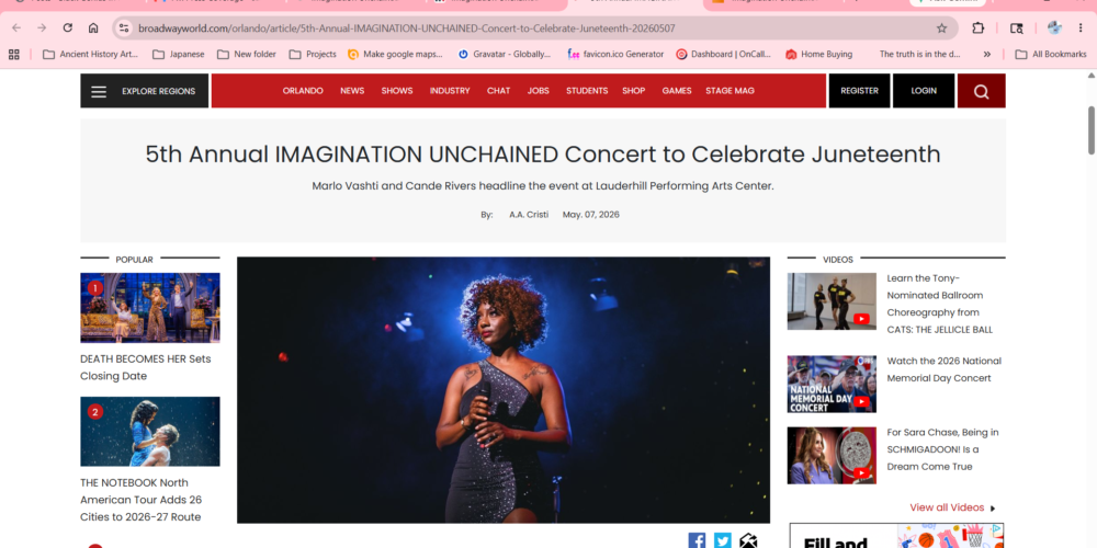 5th Annual IMAGINATION UNCHAINED Concert to Celebrate Juneteenth