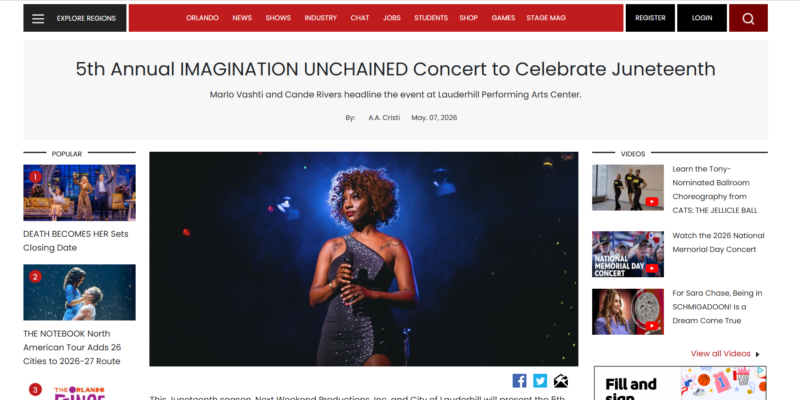 5th Annual IMAGINATION UNCHAINED Concert to Celebrate Juneteenth